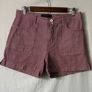 Riveted by Lee Red and White Striped Shorts